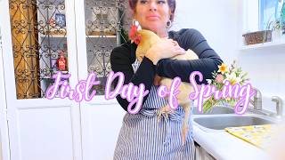 NEW 🌿 DEEP CLEAN WITH ME | First Day of Spring Reset, Chores, Garden Plans & Animal Care 🧺🐓