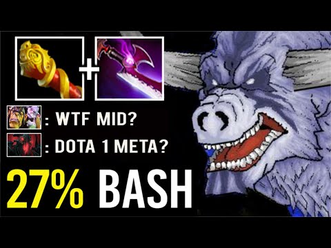 DOTA 1 MID HERO IS BACK! CRAZY 27% Bash MKB + Edge Barathrum Epic Pro Teamwork WTF Dota 2