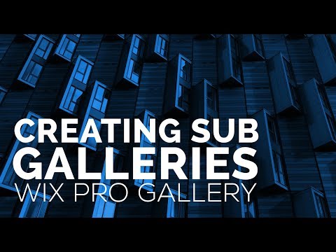 Creating Sub Galleries Within Wix Pro Gallery