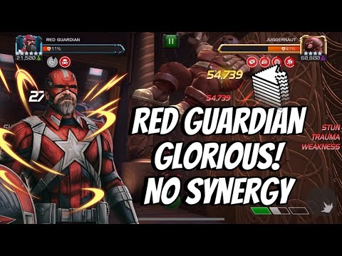 Red Guardian Buff - No Synergy - Marvel contest of champions