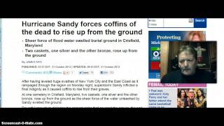 Hurricane Sandy Causes Coffins Of The Dead To Rise Up From The Ground! Signs Of The Rapture!