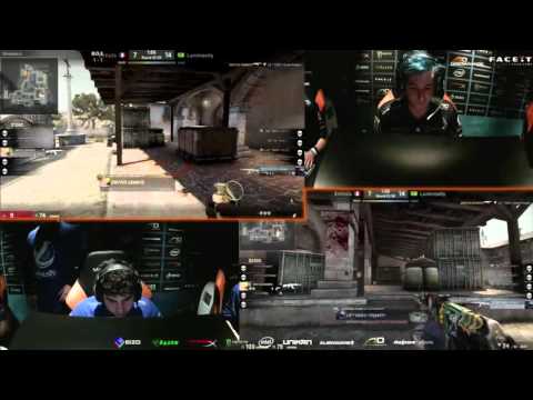CS:GO - kennyS Incredible 1  vs 4 Clutch vs Luminosity Gaming @ FACEIT League 2015