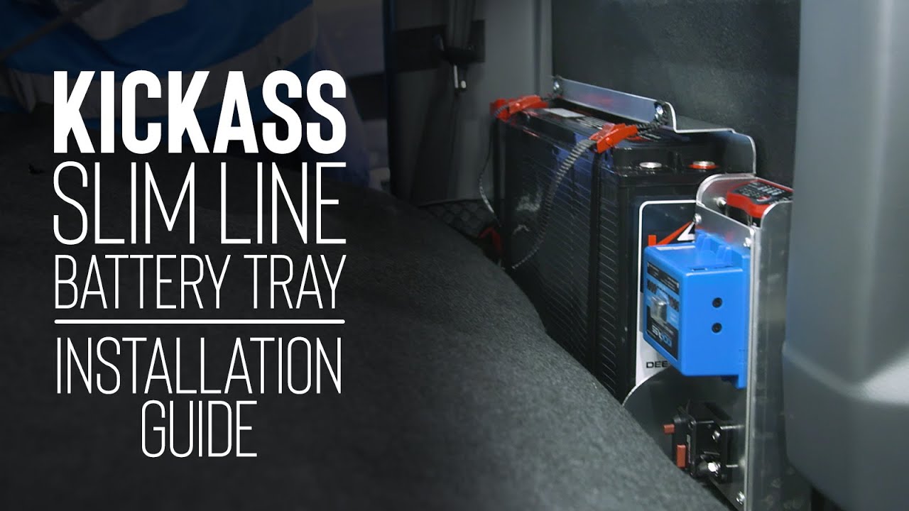 Watch detailed video of KickAss 12V 170Ah AGM Battery with 170Ah Slim Battery Tray, Accessory Panel & Wiring Kit