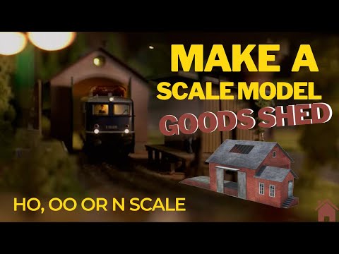 How To Make A Model Railroad Goods Shed Freight Depot💥