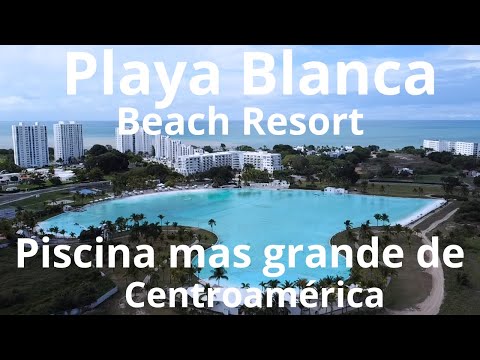 This is the hotel with the largest pool in Central America: Playa Blanca Beach Resort, Panama. #p...