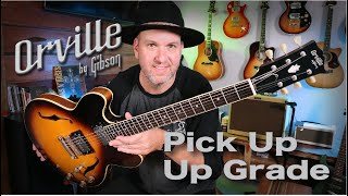Video thumbnail for Orville by Gibson Es335 - Pick Up UPGRADE by Gear Cave