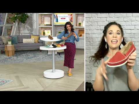 Earth Origins Perforated Leather Slip-Ons - Lorelai on QVC