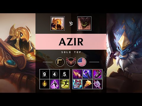 Azir Top vs Malphite - NA Grandmaster Patch 25.14