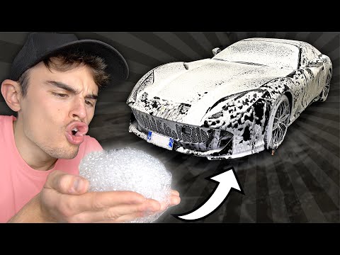 FERRARI and LOTS OF SOAP! 🏎🚿