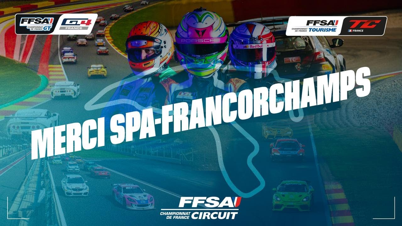 Postcard - Championnat de France FFSA des Circuits - Spa-Francorchamps 2025