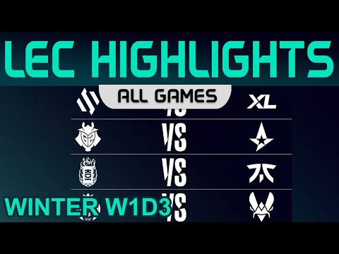 LEC Highlights Week1 Day3 LEC Winter 2023 All Games By Onivia
