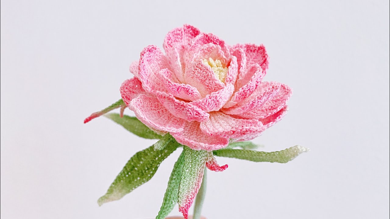 Assembly of peony flowers#crochet #handmade #crochetgifts #crochetbouquet #crochetflowers