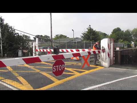Rare These Days A Hand Operated Level Crossing At Ashtown Being Switched Live