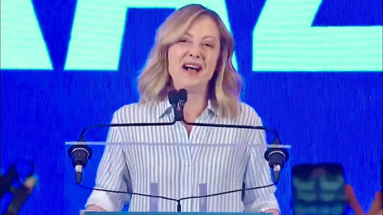 GIORGIA MELONI ESULTA PER IL RISULTATO DELLE ELEZIONI EUROPEE: 