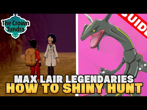 HOW TO SHINY Hunt Legendary Pokemon in Max Lairs in CROWN TUNDRA DLC