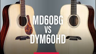 Video thumbnail for Alvarez MD60BG vs. Alvarez-Yairi DYM60HD by Alvarez Guitars