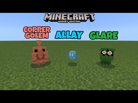 Minecraft PE Oyuna Yeni Gelecek Mobların Modu(Copper Golem, Allay, Glare) 1.17.34