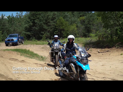 Deep sand riding BMW GS