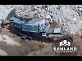 Concrete Recycling Shredder Komplet Krokodile Demonstration By Sanland Equipment