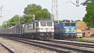 preview picture of video 'Rich &Classic Twin Tone Honking By GZB WAP-7 With NDLS-PURI PURUSHOTTAM EXPRESS!!'
