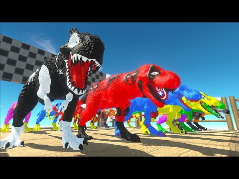 Race Championship T-rex Vs Spinosaurus Marvel Dc Jurassic World Evolution