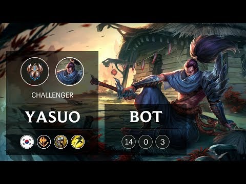Yasuo Bot vs Ezreal - KR Challenger Patch 8.24