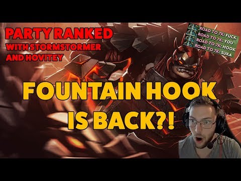 FOUNTAIN HOOK IS BACK?! - Pudge in party ranked