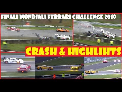 CRASH !!! @ FINALI MONDIALI FERRARI CHALLENGE 2018 MONZA