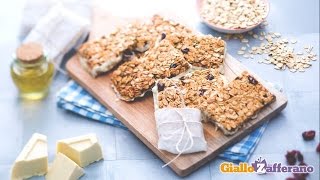 Barrette snack di frutta e cereali