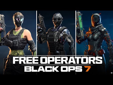 ALL 25 FREE OPERATOR SKINS TO CLAIM in BO7 PRE SEASON! (Free Operators, Promos, &...) - Black Ops 7