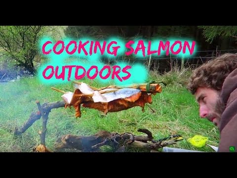 Campfire cooking | Salmon | sea bass | muscles