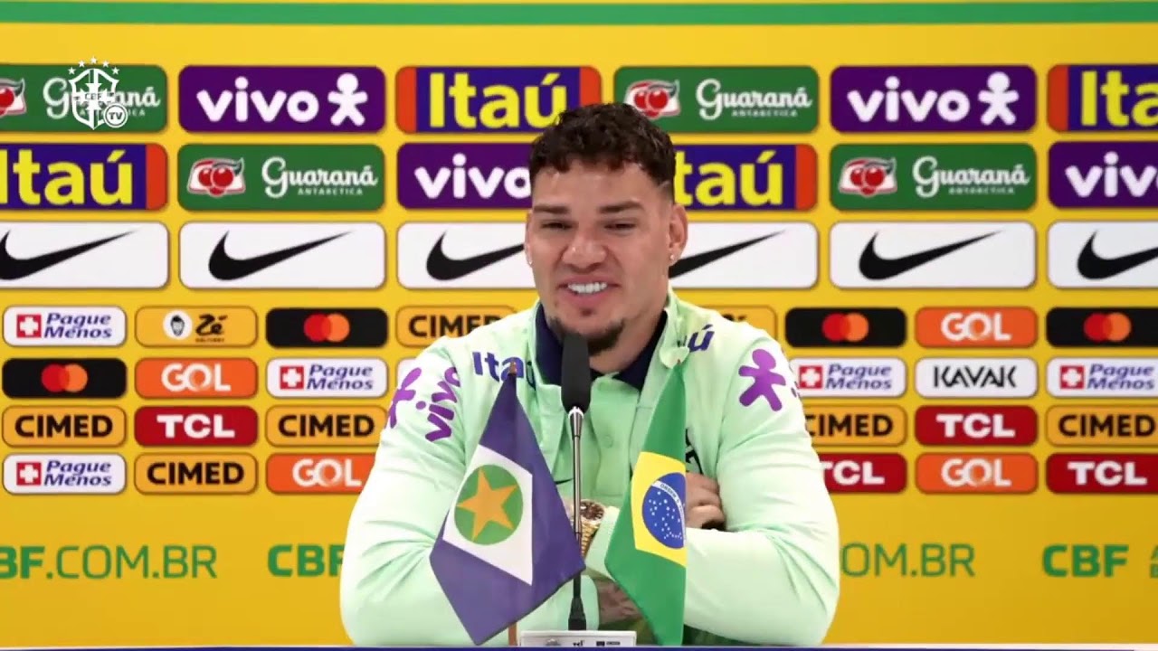 SELEÇÃO BRASILEIRA: Coletiva de imprensa com Ederson - 10/10/23