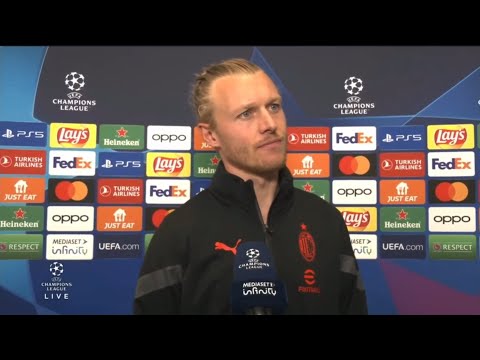 Simon Kjær Italian Interview after AC Milan - Napoli