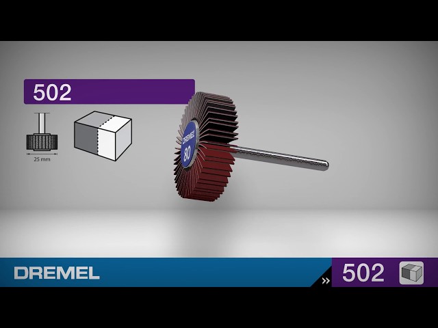 Vidéo teaser pour Dremel - Sanding Flap Wheel 9,5 (502)