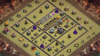 【クラクラ】Iymさんの天災ドラバルーン TH9全壊