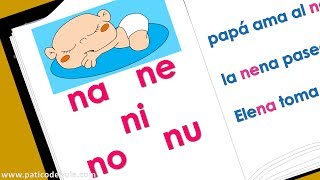 Sílabas na ne ni no nu - Aprende a leer - Palabras con n