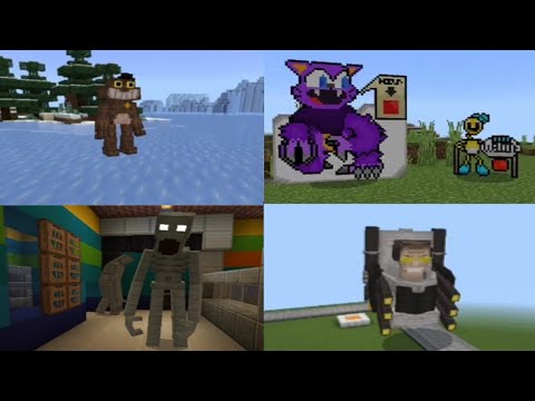 review addon garten of banban 4 shy guy v2 Poppy playtime 3 fanmade and map goji draw tasting world