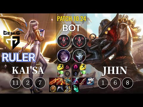 GEN Ruler Kai'Sa vs Jhin Bot - KR Patch 10.24