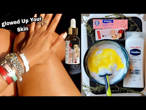 Brighting up your skin for healthy glow, how to mix Vaseline intensive care body lotion active serum