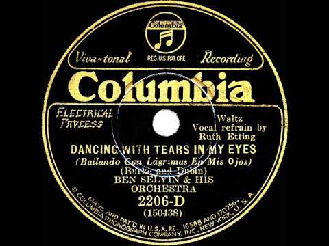 1930 HITS ARCHIVE: Dancing With Tears In My Eyes - Ben Selvin (Ruth Etting, vocal)