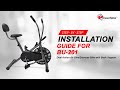 Step-by-step Installation Guide for BU-201 Dual Action Air Bike/Exercise Bike with Back Support.