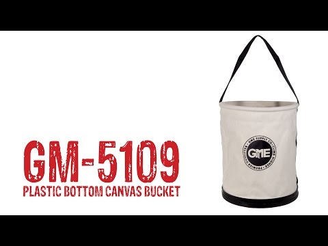 GME Supply 75 lb Plastic Bottom Canvas Bucket