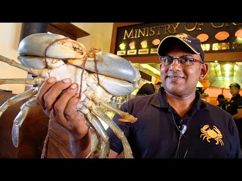 Sri Lanka Food - CRABZILLA!! 1.7 KG Crab + $265 Seafood FEAST at The Ministry of Crab in Colombo!
