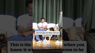 The face you make when you know you are next! #hypnosis #funny #shorts #comedy #lol