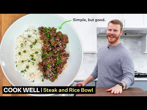 Ginger-Garlic Paste Technique Turns a Flat Iron Steak Into an 11-Minute Rice Bowl