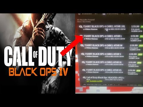 Call Of Duty "Black Ops 4" LEAKED By GAMESTOP - COD 2018 Black Ops 4 T-Shirts & Lanyard Listing! Video