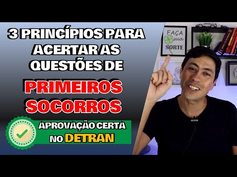 SIMULADO do DETRAN PRIMEIROS SOCORROS - Dicas infalíveis para te ajudar na prova #3