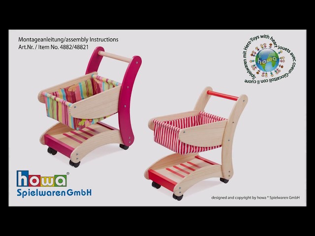 Vidéo teaser pour howa ® Montageanleitung Einkaufswagen Art. Nr. 4882 Assembly Instructions shopping cart.No. 4882