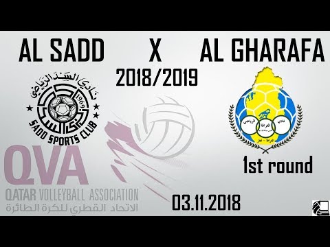 Al Sadd X Al Gharafa 1:3 - Qatar Volleyball League 18/19 - (03.11.2018) NO BREAKS, BACK VIEW