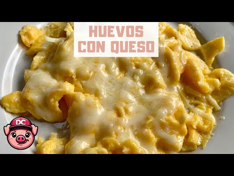 Huevos Revueltos con Queso 🧀 ¡PARA DESAYUNAR!
